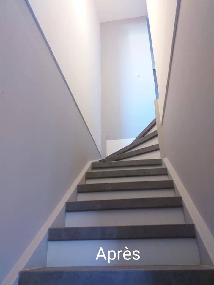 escalier après