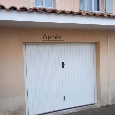 porte de garage après 