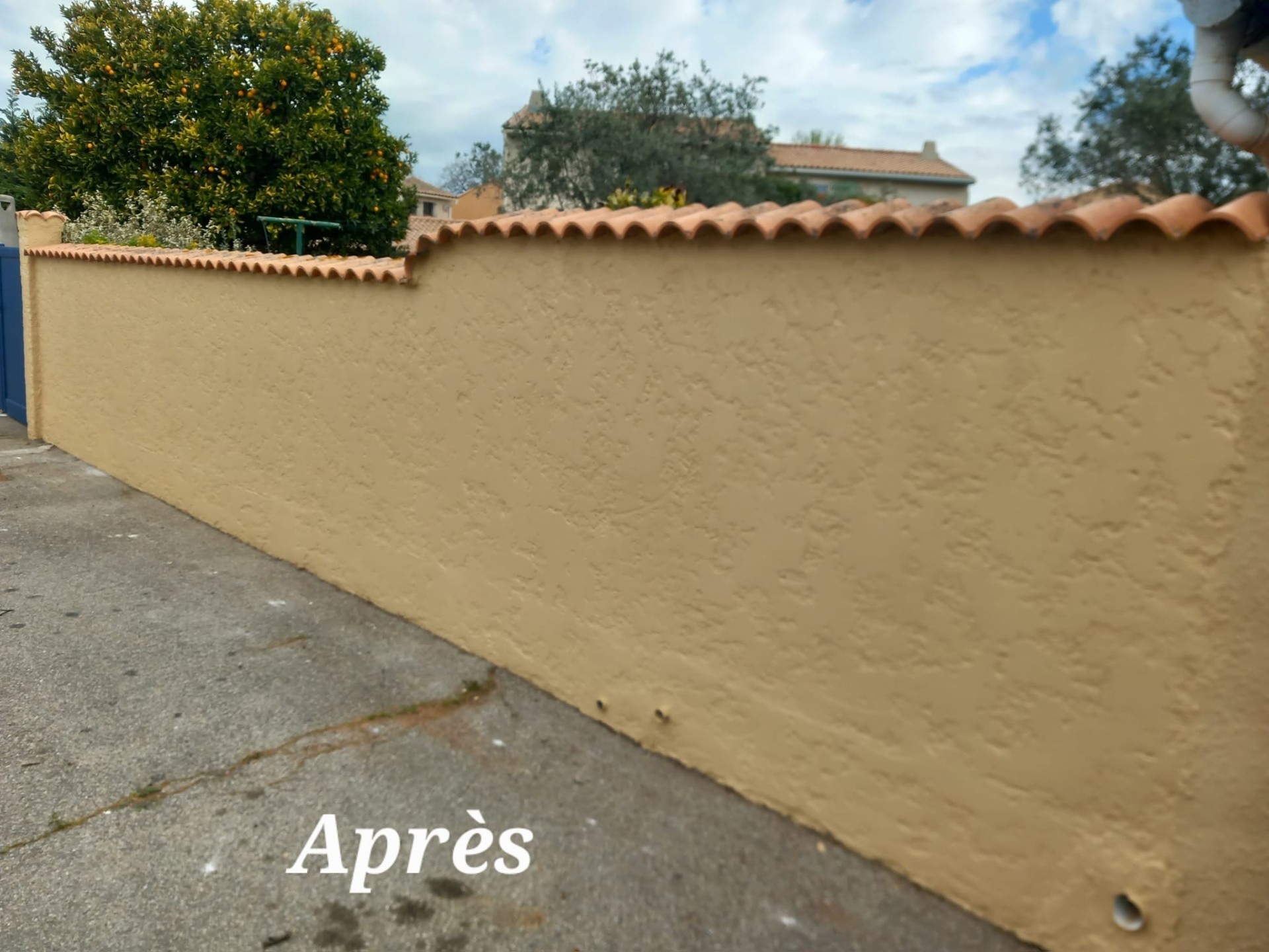crépi  après