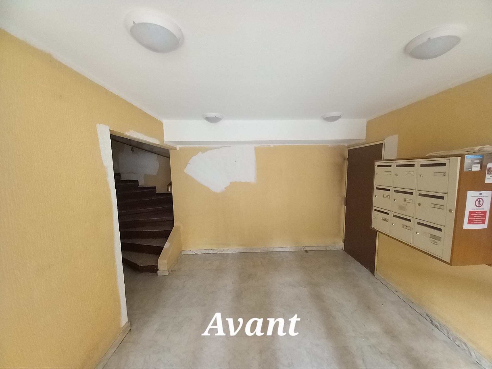 escalier avant