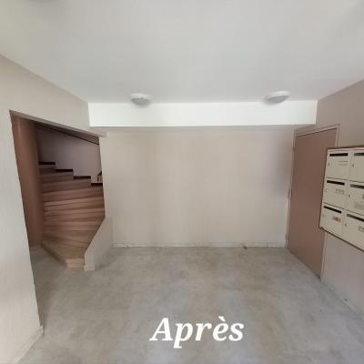 escalier après